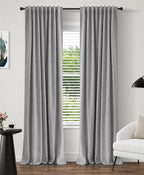 INOVADAY 100% Blackout Curtains 96 Inches Length 2 Panels Set, Back Tab/Rod by INOVADAY