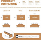 DREAMINGO Modern Chenille Couch Cover Blanket Washable Sofa Covers - Image 2