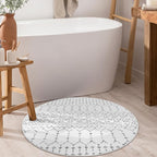 Lahome Moroccan Round Area Rug - 3Ft Round Rug Non-Slip Washable Soft Round - Image 7