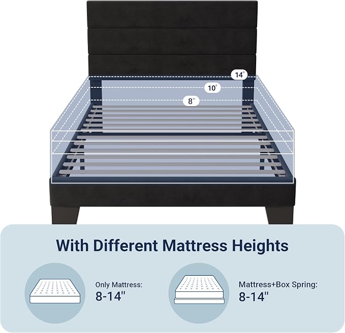 Allewie Twin Size Platform Bed Frame - Image 7