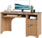 Bestier 55 Inch Wood Computer Desk by Bestier