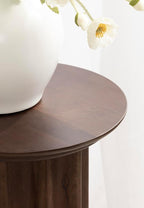 Kate and Laurel Gierson Modern Wooden Round Side Table; 12 x 12 x 22; Dark - Image 5