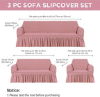 Fanfanwin 3 Pcs Sofa Slipcover Set - Image 2