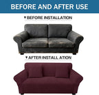 Loveseat Slipcover with 2 Pillow Cover - Image 8