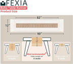 FEXIA Boho Table Runner for Christmas Thanksgiving Home Decor - Image 2