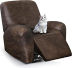 ANARACHON Leather Look Recliner Chair Covers, 4-Pieces Stretch Recliner Cover by ANARACHON