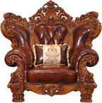 European-Style Luxury Sofa, Solid Wood Sofa by Unknown