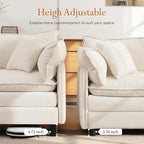 Vesgantti 142" U Shaped Sectional Couch, Comfy Cloud Modular Sectional Sofa - Image 5