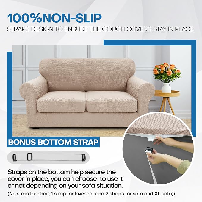 XINEAGE 2026 New 4 Pieces Couch Covers - Image 7