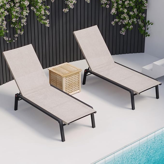 Patio Chaise Lounge Set of 2 - Image 6