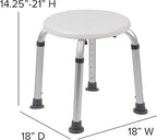 Flash Furniture Hercules Series Aluminum Bath and Shower Chair - Image 5