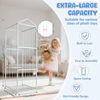 NomNest Stuffed Animal Storage Zoo, Large Metal Plushies Organizer, Heavy Duty - Image 4