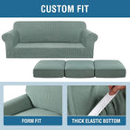 H.VERSAILTEX 4 Piece Stretch Sofa Covers - Image 4