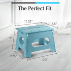 Handy Laundry Folding Step Stool 9 Inch – Sturdy Plastic Foldable Step Stool - Image 5