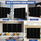 Room Divider 6FT Portable Room Dividers and Folding Privacy Screens, 4 Panel - Image 6
