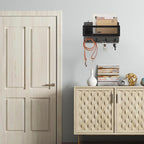 ADIIL Mail and Key Holder for Wall Decorative, Wooden Wall Mount Key Rack - Image 5