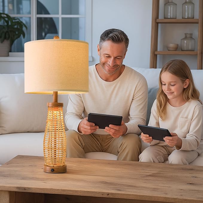 OYEARS 28" Table Lamps Set of 2 - Image 9