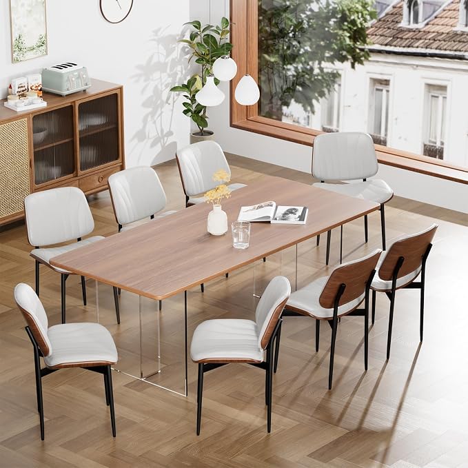 YaFiti Dining Chairs Set of 8, Dining Room and Kitchen Chairs, Mid Century by YaFiti