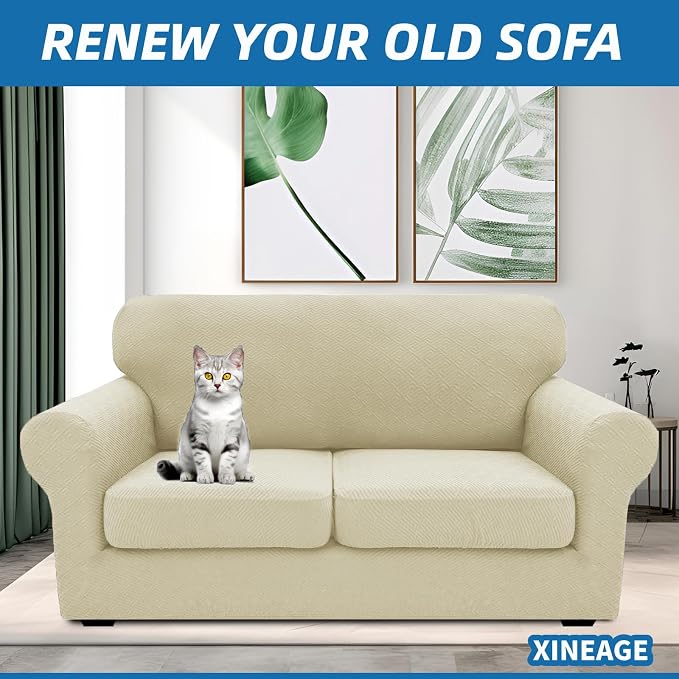 XINEAGE New 3 Pieces Couch Covers - Image 4