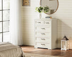 AODK Farmhouse Tall 6 Drawer Dresser - Image 6
