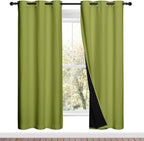 NICETOWN Full Shade Curtain Panels, Fresh Green, Pair of Thermal Insulated & by NICETOWN