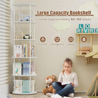 ALLSTAND 5 Tier Rotating Bookshelf, 360 ° Display Stackable Spinning Bookshelf - Image 6