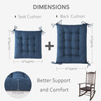 ELFJOY Rocking Chair Cushion Large Rocking Chair Pads - Image 2