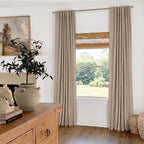 Faux Linen Total Blackout Curtains - Image 3