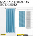NICETOWN RV Blackout Curtains for Camper Windows, Teal Blue, Kitchen Curtains - Image 5