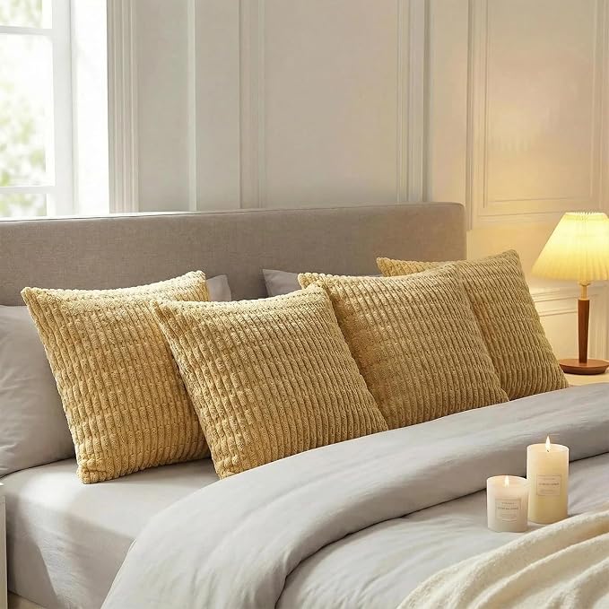 Fancy Homi 4 Packs Decorative Throw Pillow Covers - Image 7