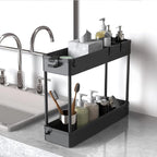 SPACELEAD Slim Storage Cart 4 Tier, Bathroom Organizer Rolling Utility - Image 3