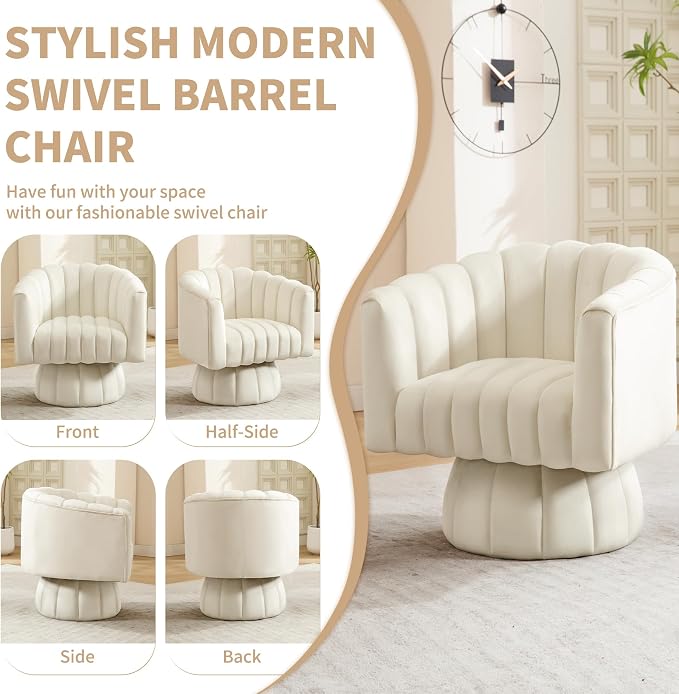 Swivel Accent Barrel Chair - Image 6