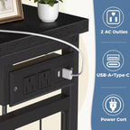 DUMOS Dresser for Bedroom with Hanging Rack, 6 Drawer Fabric Dresser with - Image 7