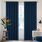 Joydeco Blackout Curtains 96 Inches Long, Thermal Insulated Black Out Curtains by JOYDECO