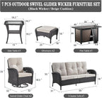 Belord 8 Piece Patio Furniture Set - Image 2