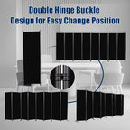 Room Divider 6FT Portable Room Dividers and Folding Privacy Screens, 8 Panel - Image 5
