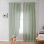 Simplebrand Sheer Curtains 72 Inches Long 2 Panels by Simplebrand