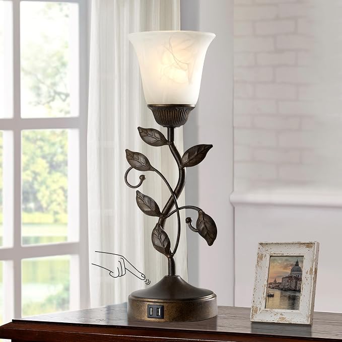 Touch Bedside Table Lamp, Vintage Nightstand Lamp - Image 2