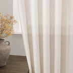 Extra Long Linen Curtains 108 Inches Long 2 Panels Set - Image 2
