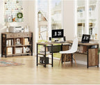 FATORRI Rustic 6 Cube Storage Organizer Bookshelf - Image 8