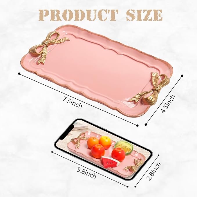 Vintage Decorative Tray Jewelry Tray Towel Tray Storage Tray Rings Necklace - Image 2