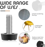 Hotop 1/4-20 UNC Thread Adjustable Table Levelers Screw Foot Levelers - Image 4
