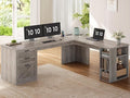 SEDETA Farmhouse 67" L Shaped Desk by SEDETA