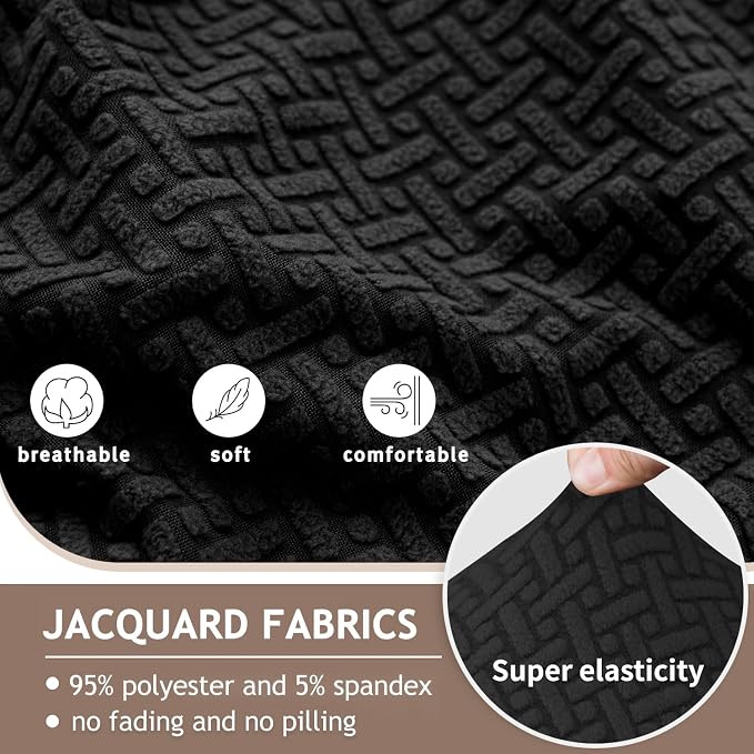 ALIECOM 100% Waterproof Recliner Sectional Couch Covers L Shape Stretch Corner - Image 5