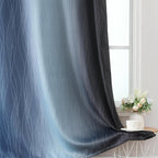 Navy Blue and Black Ombre Blackout Curtains - Image 6