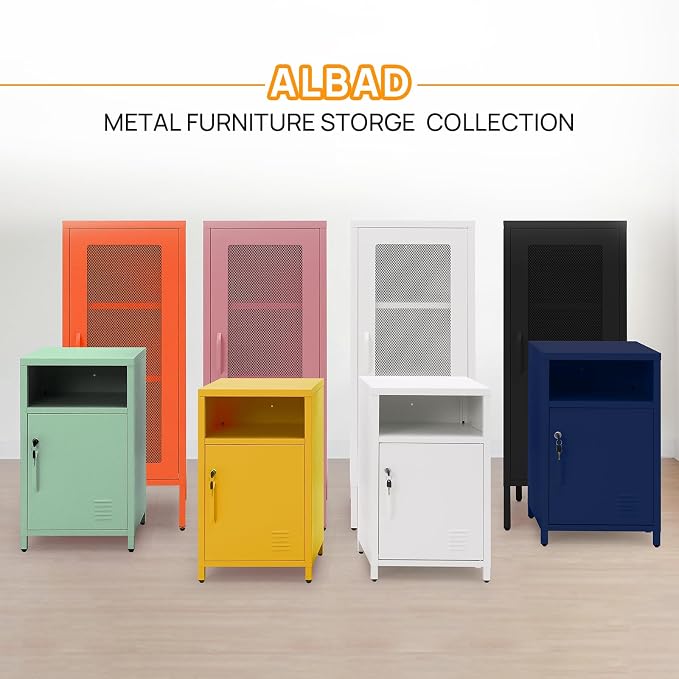 Slim Metal Storage Cabinet - Image 8