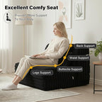Tiita Folding Sofa Bed Twin Size, Convertible Sleeper Chair Mattress - Image 4