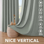 H.VERSAILTEX Linen Curtains 100% Blackout Curtains - Image 7