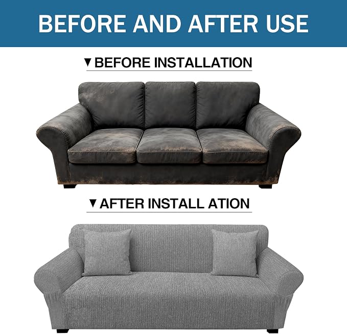 Sofa Slipcover with 2 Pillow Cover - Image 8