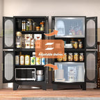 GAIOUS Black Kitchen Pantry Cabinet, Pantry Storage Cabinet - Image 4